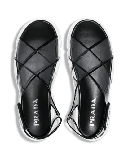 Shop Prada Cloudbust Sandals In Neutrals