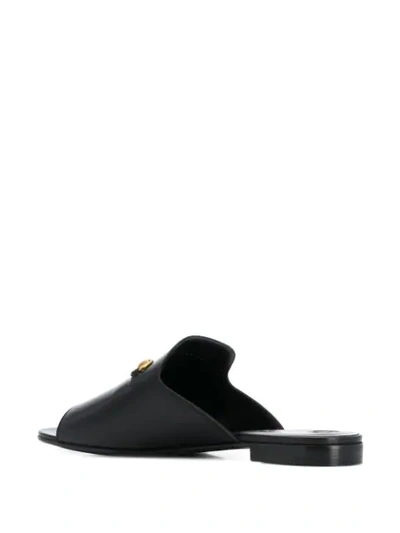 Shop Gucci Slip-on Horsebit Buckle Sandals In Black