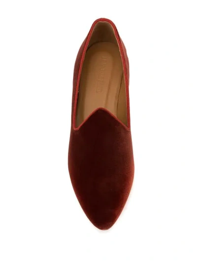Shop Le Monde Beryl Plain Slipper Shoes In Brown