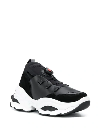 Shop Dsquared2 Chunky Sole Sneakers In Black