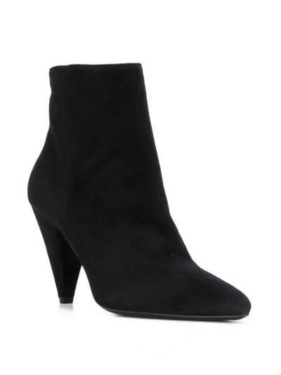 Shop Prada Pointed Ankle Boots In F0002