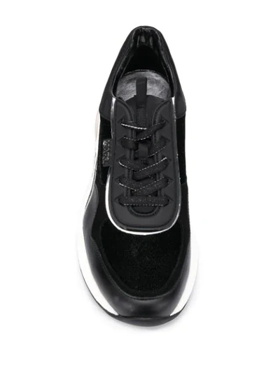 Shop Karl Lagerfeld Ventura Lazare Sneakers In Black