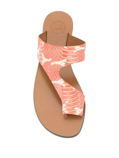 Shop Atp Atelier Roma Sandals In Orange