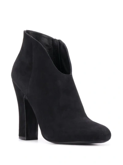 Shop Prada High-heeled Ankle Boots In Black