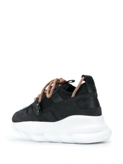 Shop Versace Chain Reaction 2 Sneakers In Black