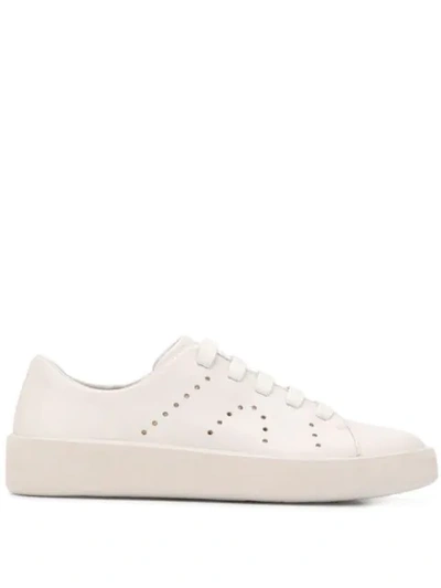 Camper Courb Perforated Low Top Sneaker In Neutrals
