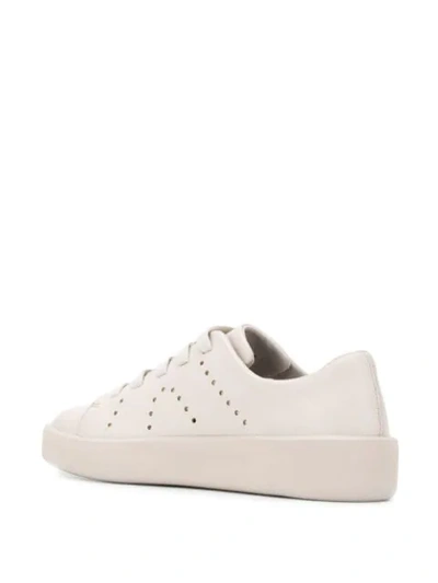 Camper Courb Perforated Low Top Sneaker In Neutrals