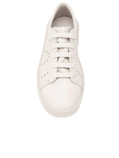 Camper Courb Perforated Low Top Sneaker In Neutrals