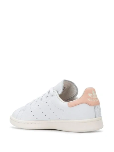 Shop Adidas Originals Stan Smith Sneakers In White/pale Pink