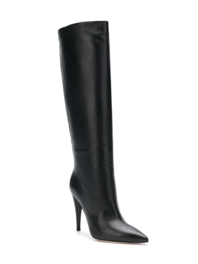 Shop Gianvito Rossi Tall Pointed Boots In Black