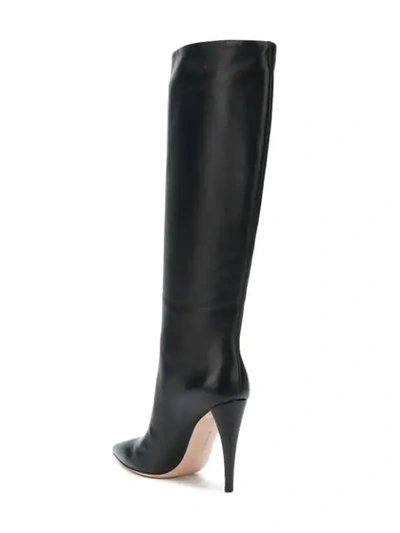 Shop Gianvito Rossi Tall Pointed Boots In Black