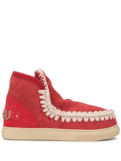 Shop Mou Eskimo Boots In Red