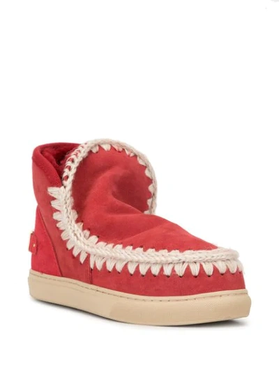 Shop Mou Eskimo Boots In Red