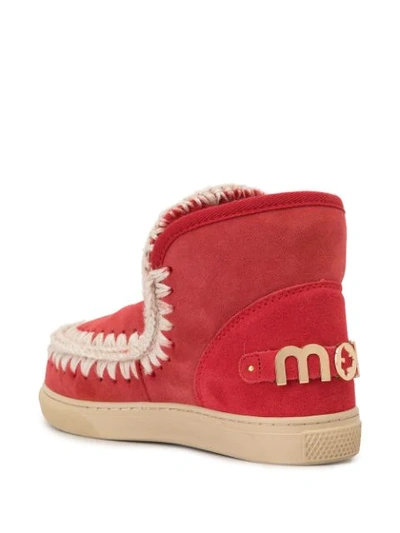 Shop Mou Eskimo Boots In Red