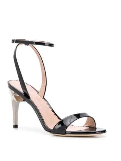 Shop Giuseppe Zanotti G-heel Sandals In Black