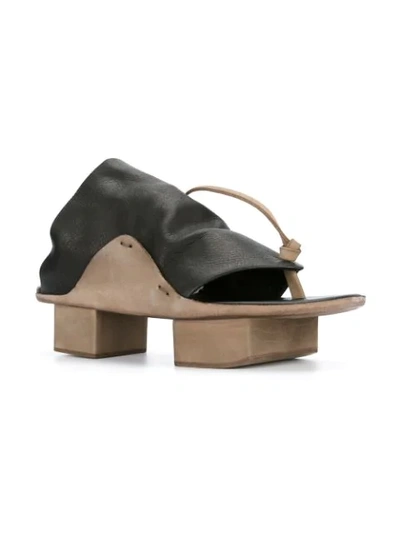 Shop Uma Wang Opanca Sandals In Black