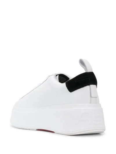 Shop Ash Moon Platform Lace-up Sneakers In White