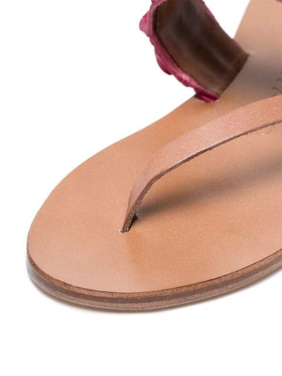 Shop Álvaro González Albert 15mm Sandals In Pink & Purple