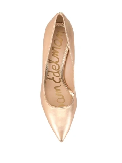 Shop Sam Edelman Hazel Pumps In Gold