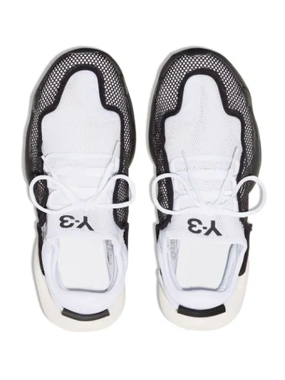 Shop Y-3 Ren Mesh-layer Sneakers In White