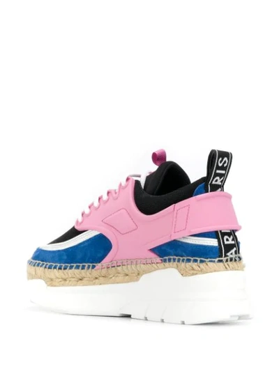 Shop Kenzo K-lastic Platform Sneakers In Pink