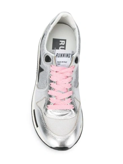 Shop Golden Goose Running Sneakers In Metallic