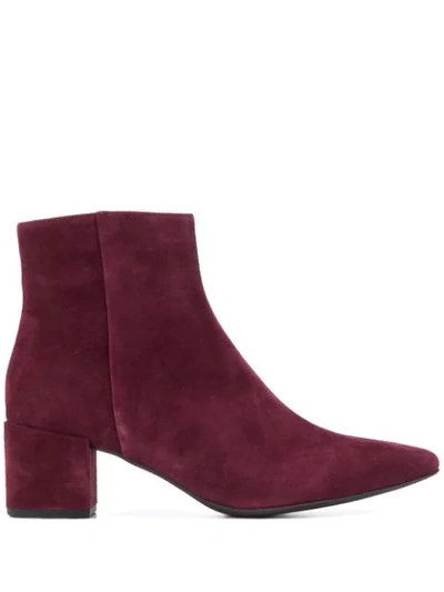 Shop Hogl Pointed-toe Ankle Boots In Red