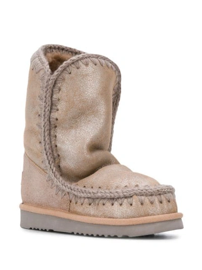 Shop Mou Eskimo Boots In Neutrals