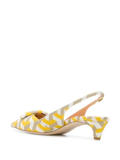 Shop Rupert Sanderson Misty Pumps In Yellow