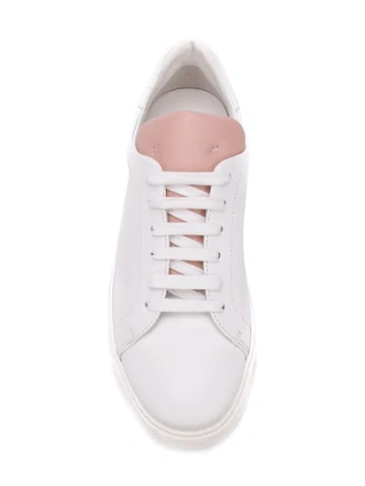 Shop Anya Hindmarch Contrast Tongue Lace In White