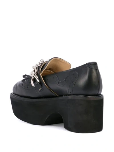 Charles Jeffrey Loverboy Chained Platform Loafer In Black
