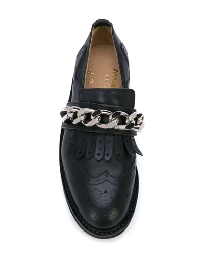 Charles Jeffrey Loverboy Chained Platform Loafer In Black
