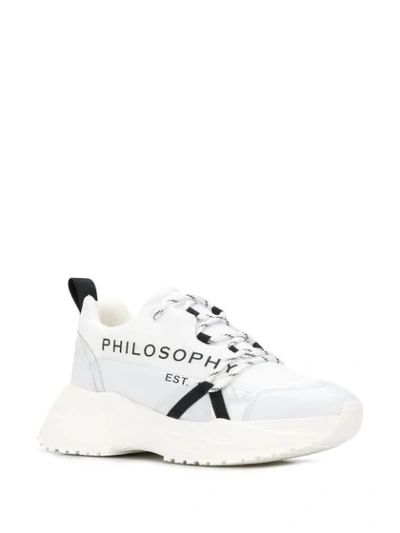 Shop Philosophy Di Lorenzo Serafini Logo Print Sneakers In White