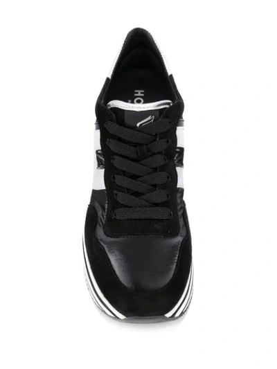 Shop Hogan H483 Platform Sneakers In Black