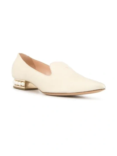 Shop Nicholas Kirkwood Casati Pearl Loafers In Metallic