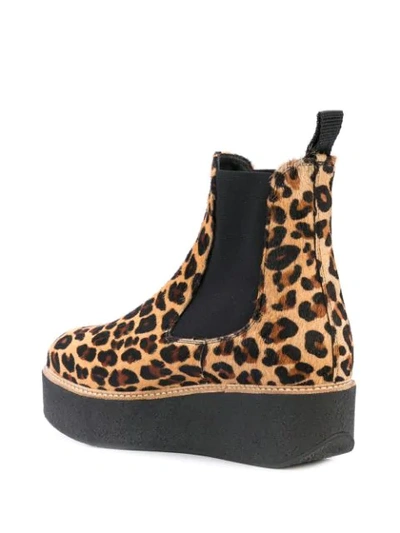 Shop Flamingos Pooky Leopard Boots In Brown