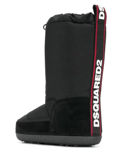 DSQUARED2 防水雪地靴 - 黑色