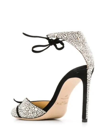 Shop Jimmy Choo Talaya 100 Sandals In Silver