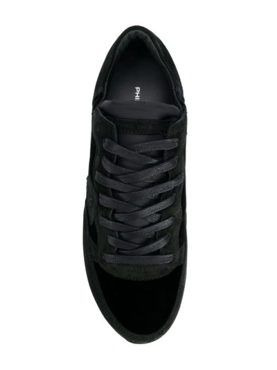 Shop Philippe Model Tropez Sneakers In Black