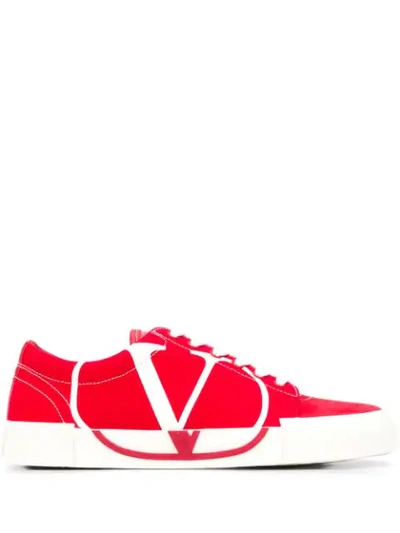 Shop Valentino 'tricks' Sneakers In Fx5 Rouge Pu