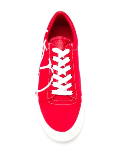 VALENTINO VALENTINO GARAVANI TRICKS SNEAKERS - 红色