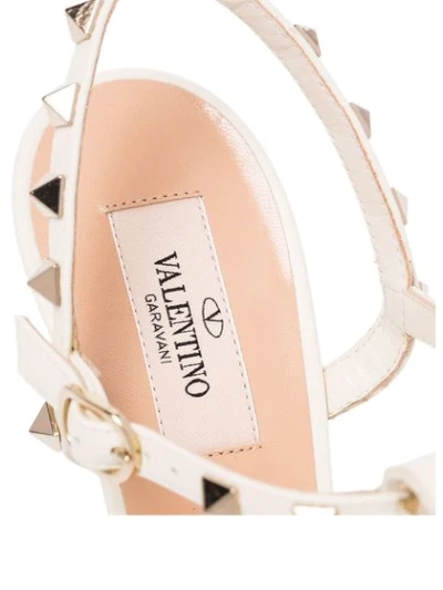 Shop Valentino Garavani Rockstud 105mm Sandals In I16 Light Iv
