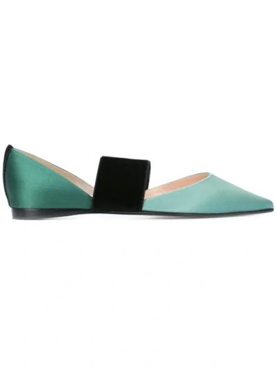 Shop Andrea Gomez Dakota Ballerinas - Green