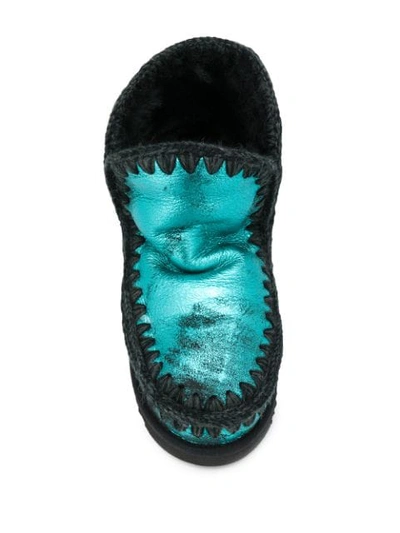 Shop Mou Eskimo 18 Boots In Blue