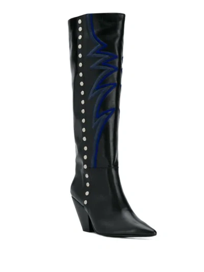 Shop Toga Heeled Boots In Black