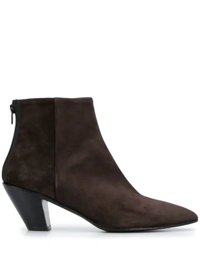 Shop A.f.vandevorst Textured Ankle Boots In Brown