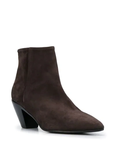 Shop A.f.vandevorst Textured Ankle Boots In Brown