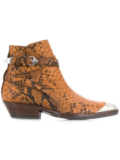 Shop Isabel Marant Donee Boots In Brown
