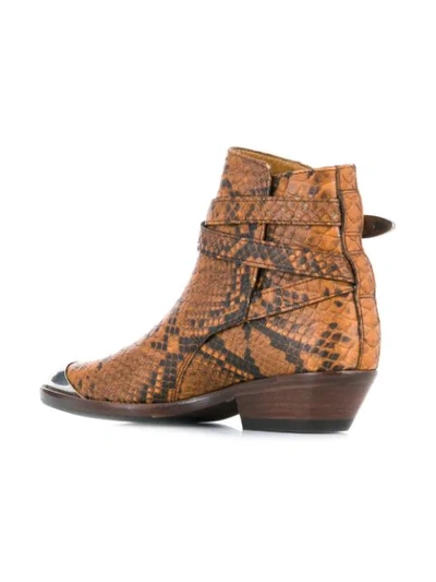Shop Isabel Marant Donee Boots In Brown
