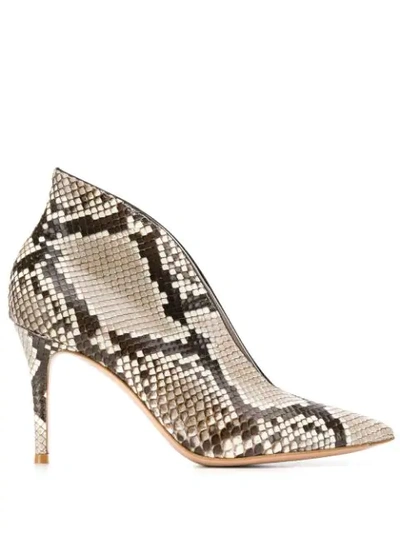 Shop Gianvito Rossi Vamp Pumps In Grey